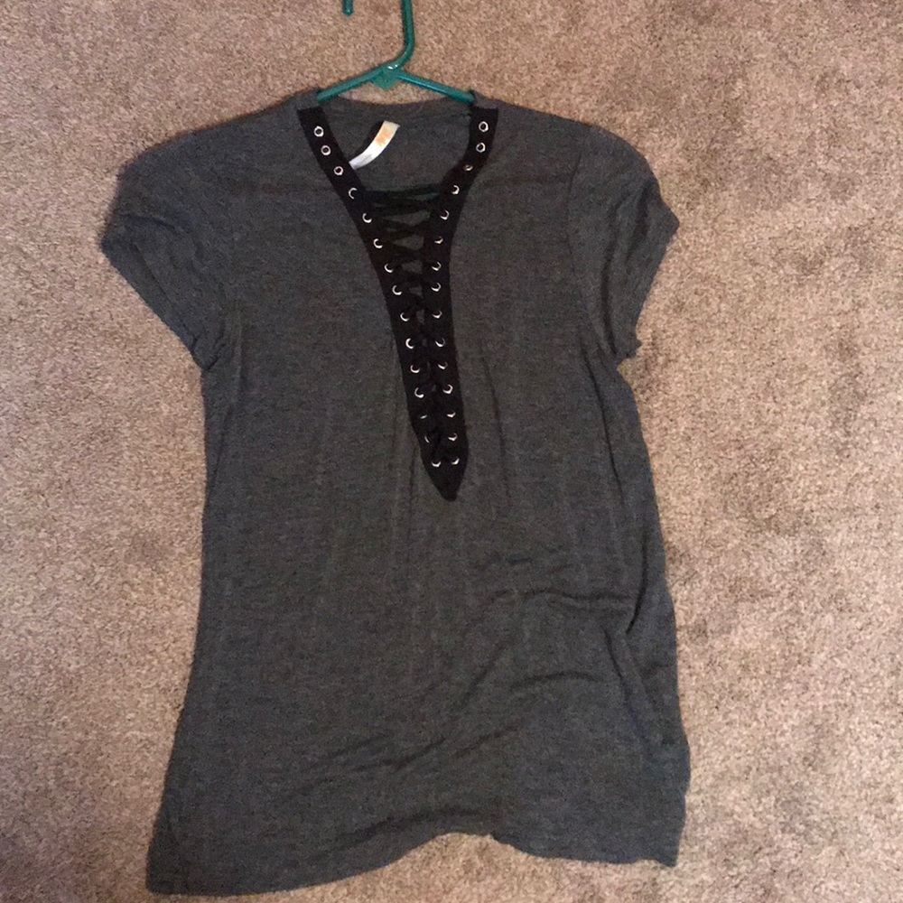 Gray shirt